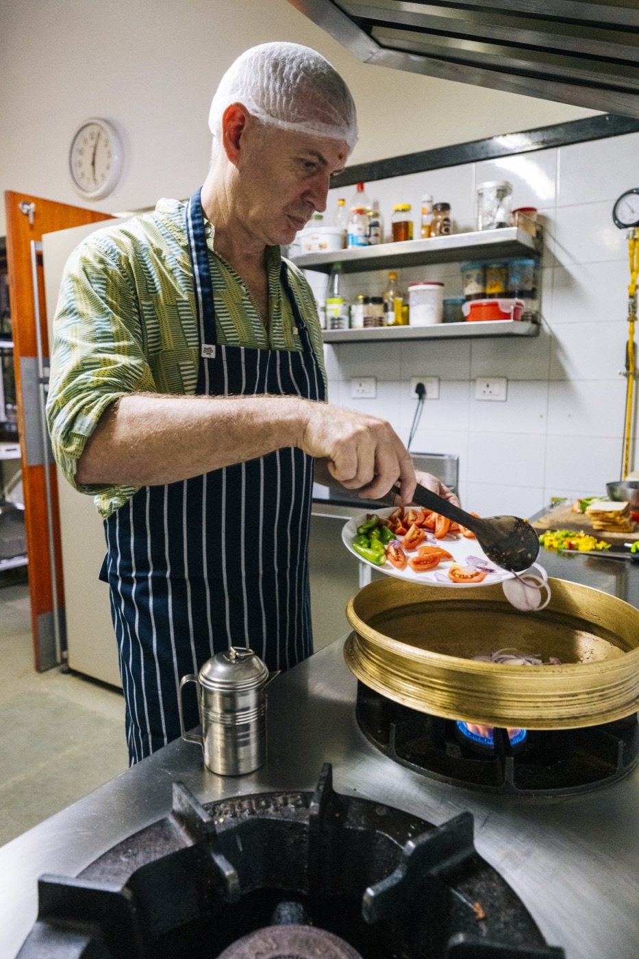 Cooking in the estate kitchen